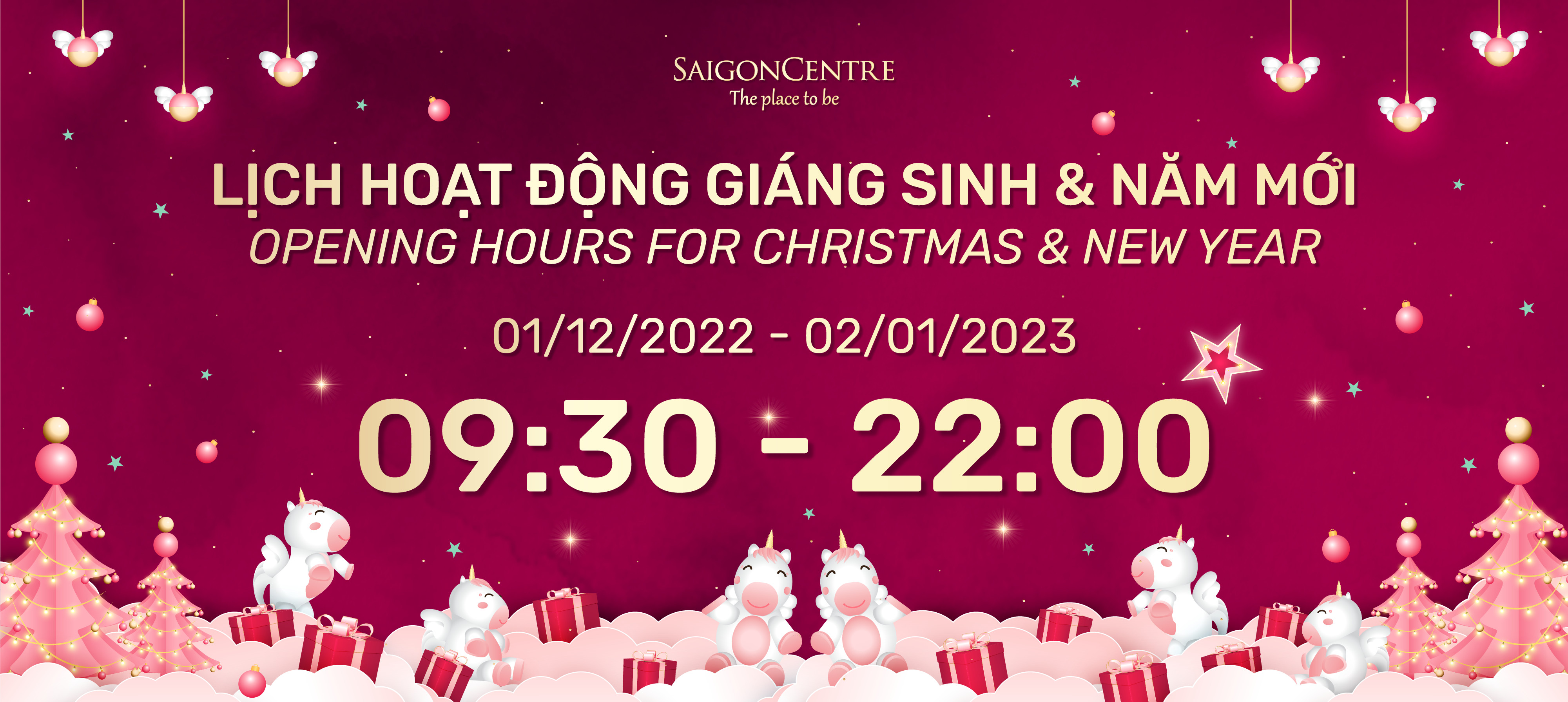 XMAS 2022 & NEW YEAR 2023 OPERATING HOURS