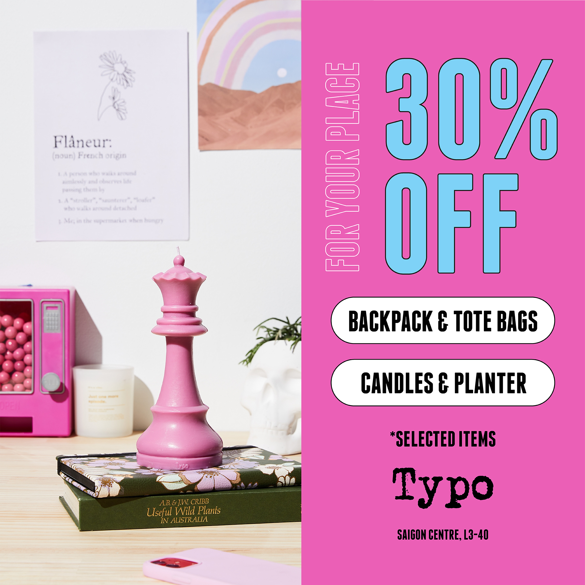 TYPO'S FAVE DEALS - 30% OFF FOR MANY ITEMS