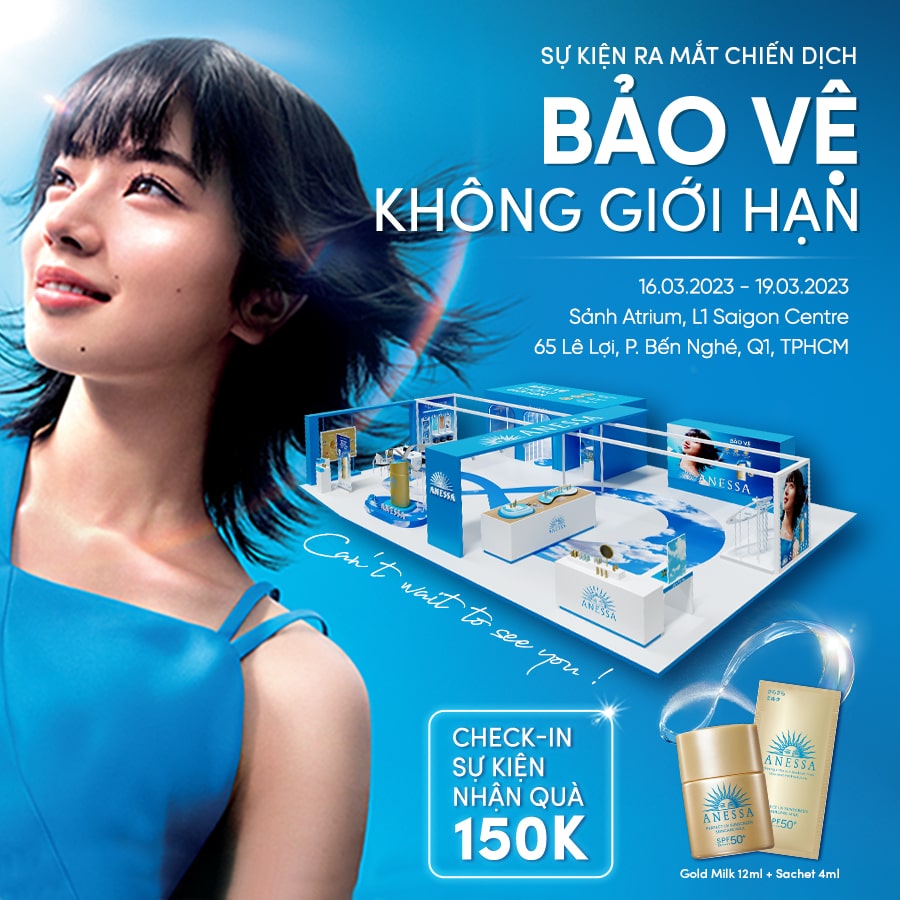 ANESSA X SAIGON CENTRE - CHECK IN INFINITE PROTECTION EVENT, GET GIFTS VALUED VND150,000