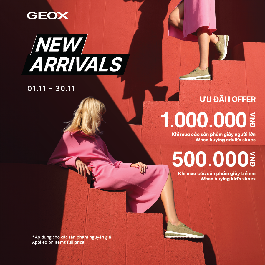 GEOX - SPECIAL OFFERS ON NEW ARRIVALS