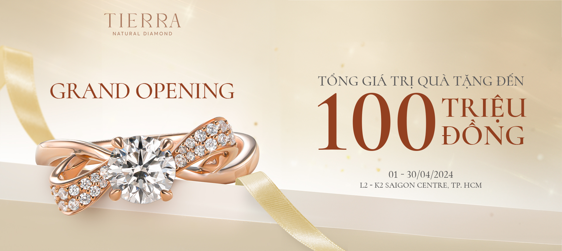 CELEBRATE THE GRAND OPENING OF TIERRA DIAMOND’S NEW BRANCH AT SAIGON CENTRE