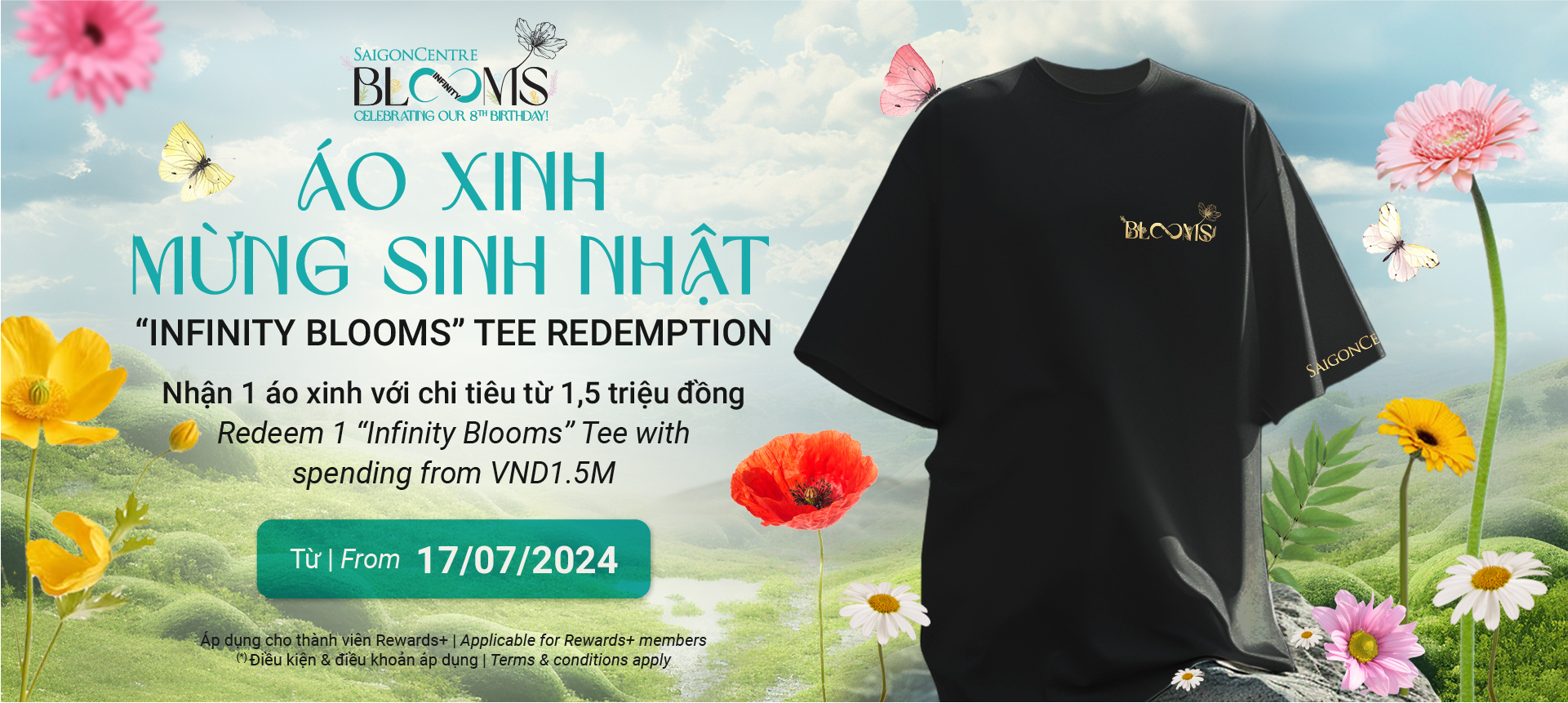 'INFINITY BLOOMS" TEE REDEMPTION