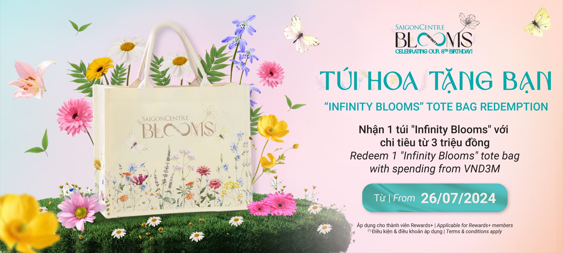 "INFINITY BLOOMS" TOTE BAG REDEMPTION