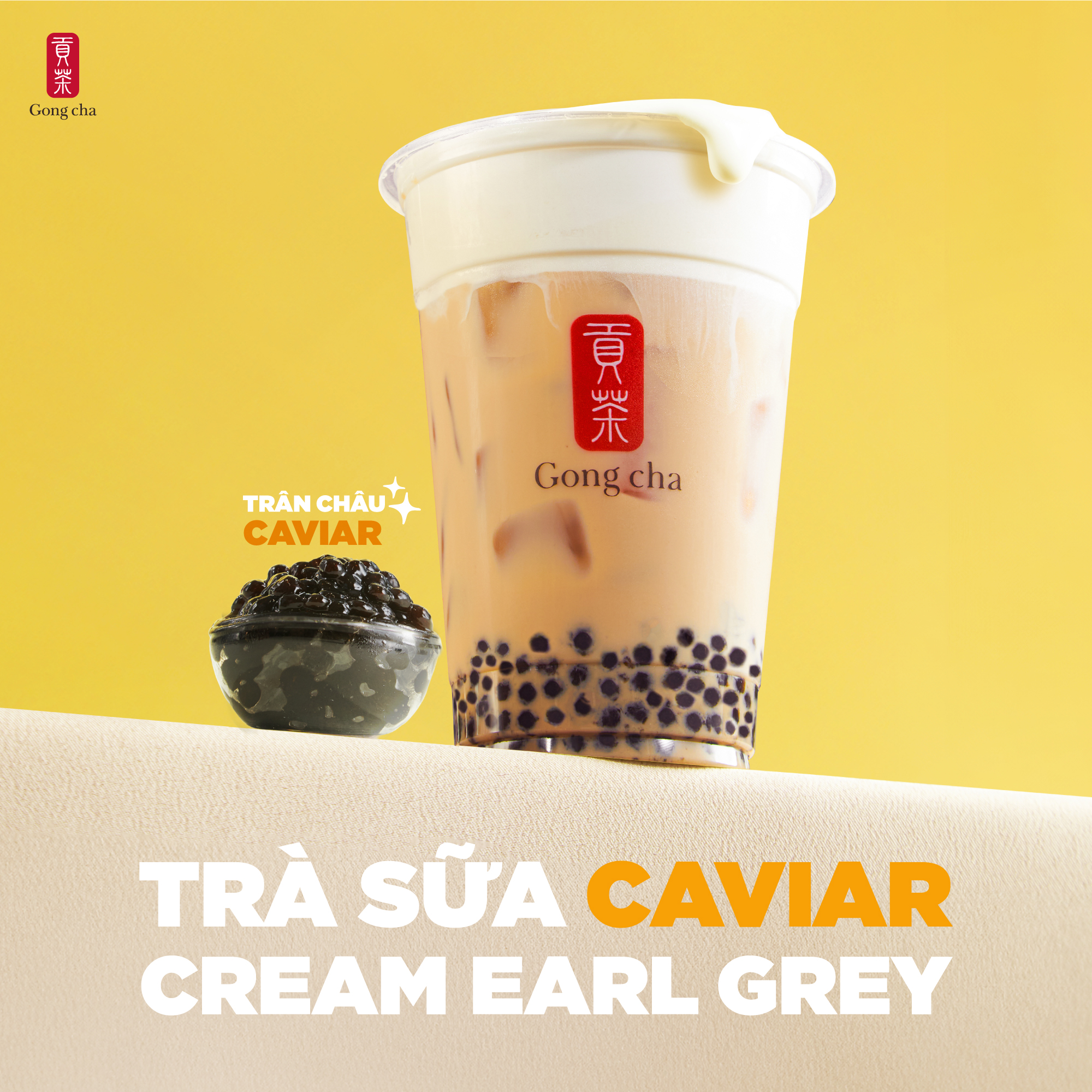 GONG CHA - LAUNCHING CAVIAR CREAM EARL GREY MILK TEA