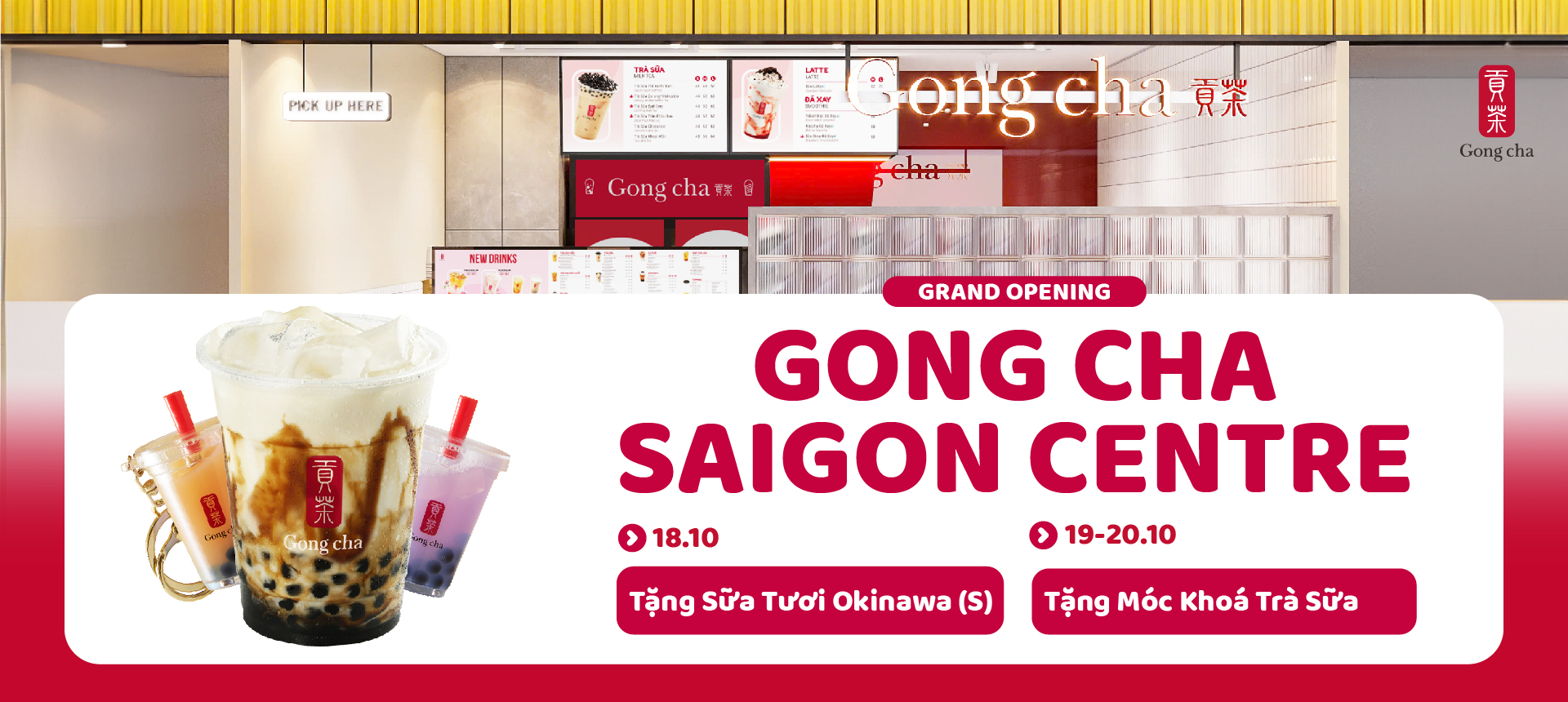 GONG CHA - ƯU ĐÃI CHÀO MỪNG CỬA HÀNG MỚI