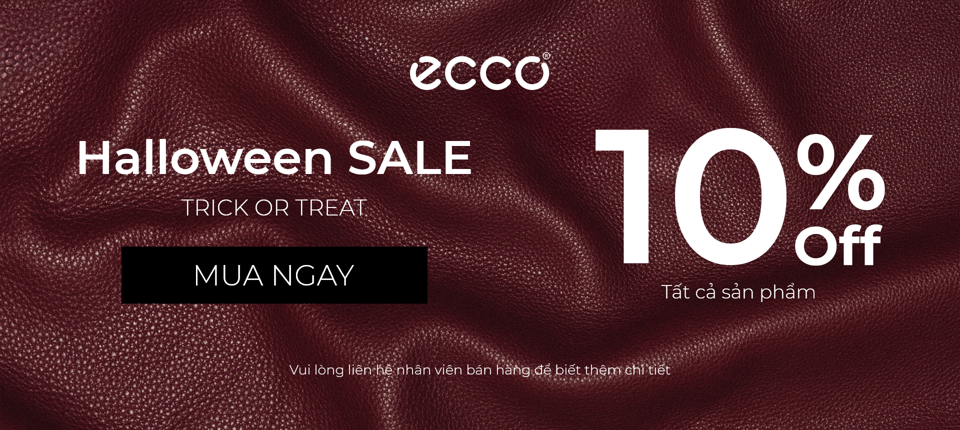 ECCO - ENJOY EXCLUSIVE HALLOWEEN OFFERS