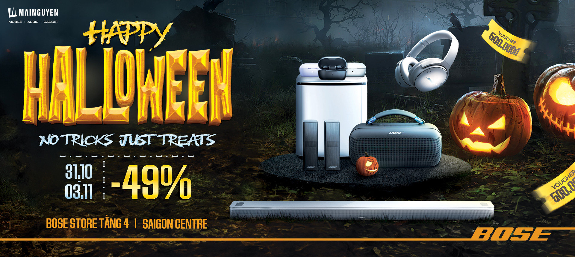 HAPPY HALLOWEEN – NO TRICK, JUST TREATS AT BOSE