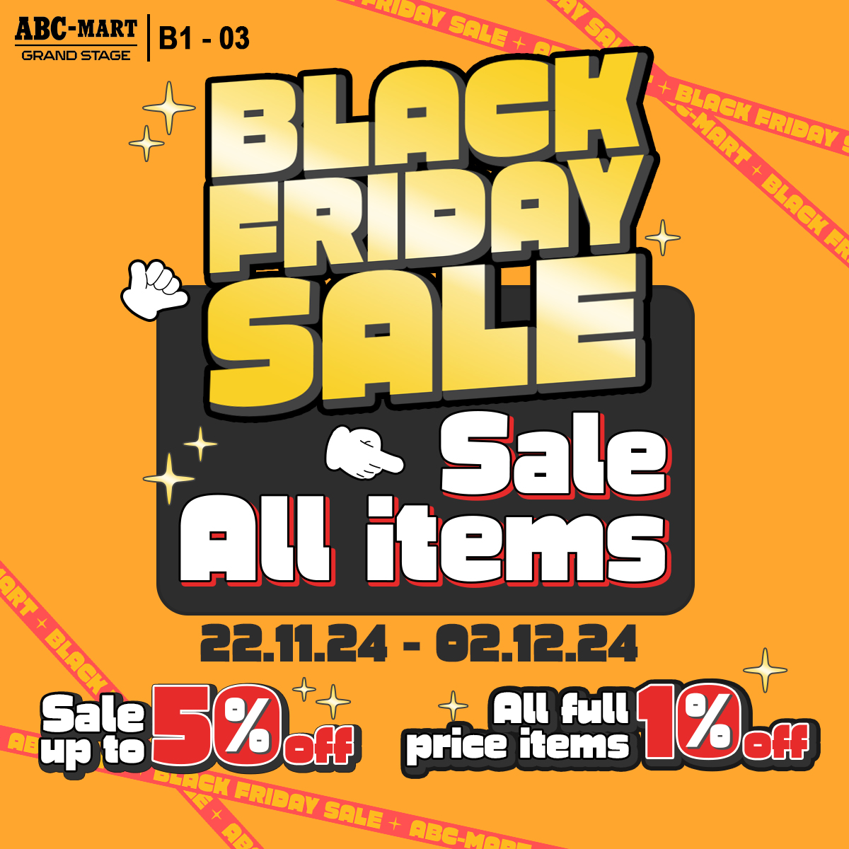 ABC-MART - BLACK FRIDAY SALE - GIẢM LÊN ĐẾN 50%