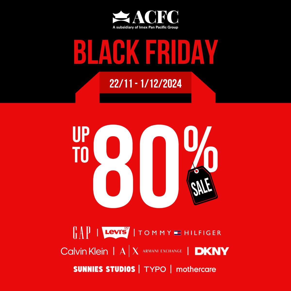 ACFC BLACK FRIDAY- SALE UP TO 80%