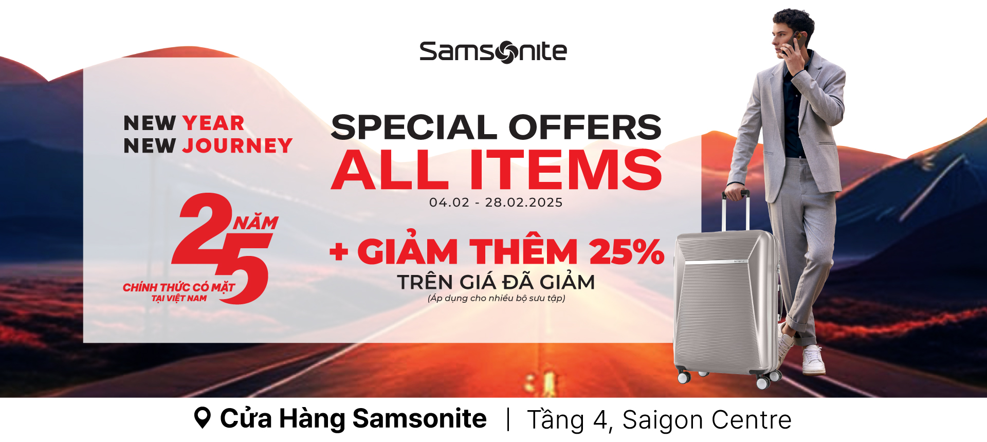 SAMSONITE - NĂM MỚI, HÀNH TRÌNH MỚI