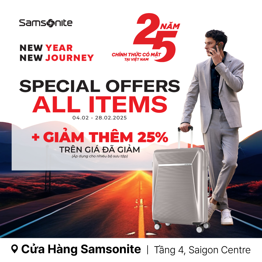 SAMSONITE - NĂM MỚI, HÀNH TRÌNH MỚI