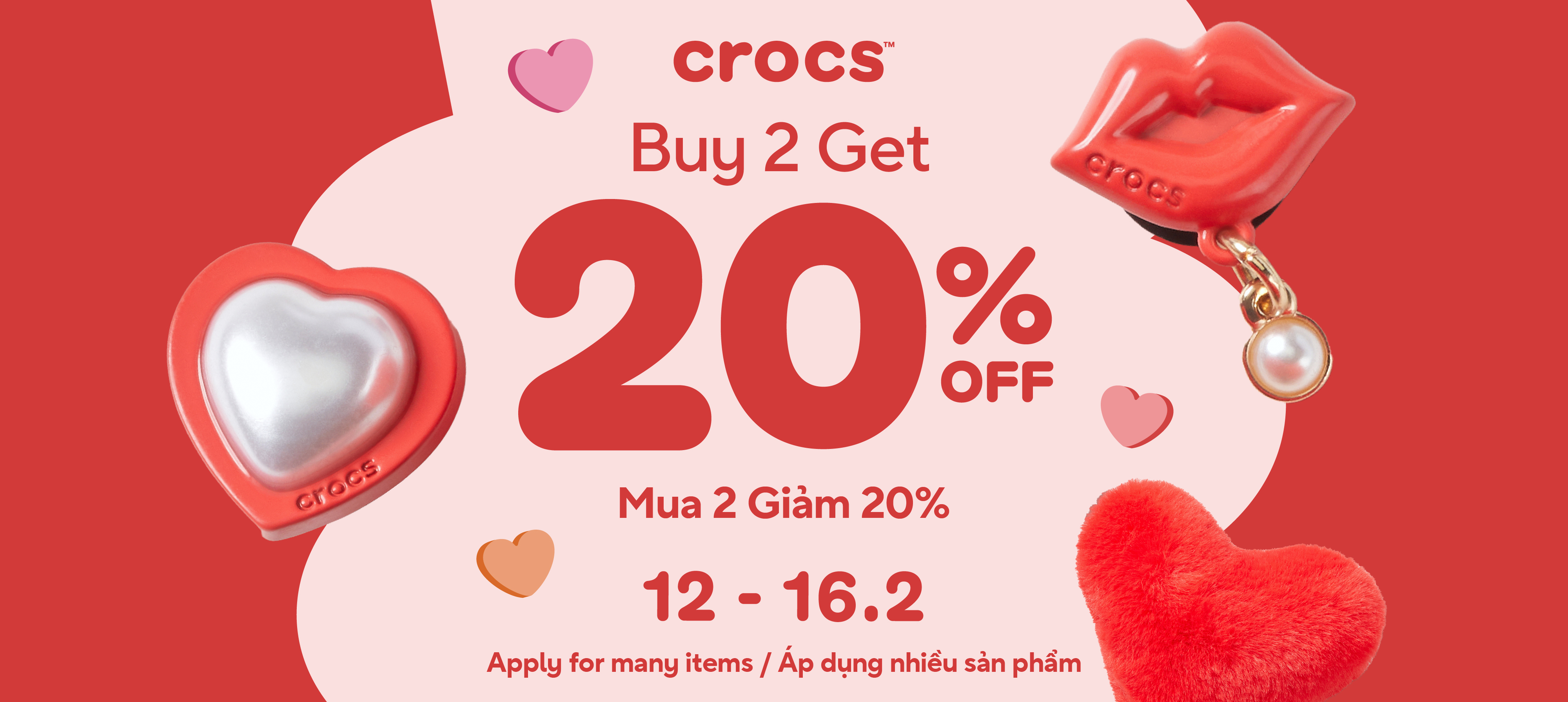 CROCS - ĐI CHUNG ĐÔI, VỀ CHUNG DEAL VALENTINE