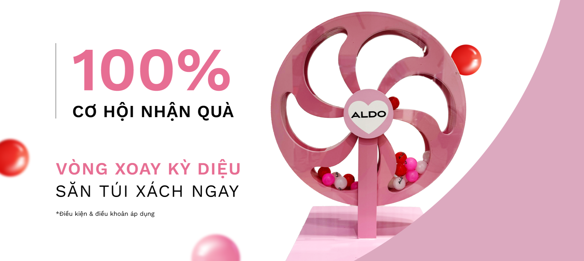 SPIN TO WIN INSTANT PRIZES AT ALDO