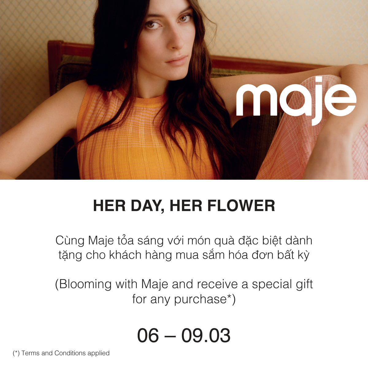 MAJE - HER DAY, HER FLOWER