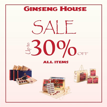 GINSENG HOUSE – SPECIAL OFFER