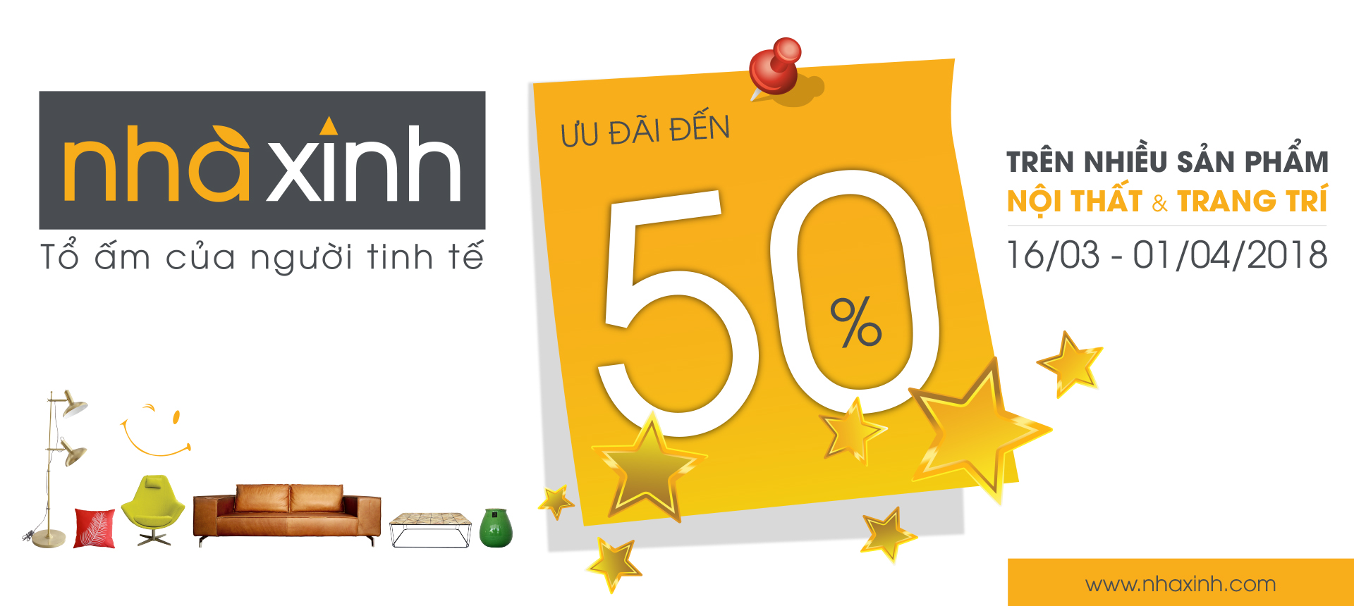 Nhà Xinh ưu đãi đến 50%