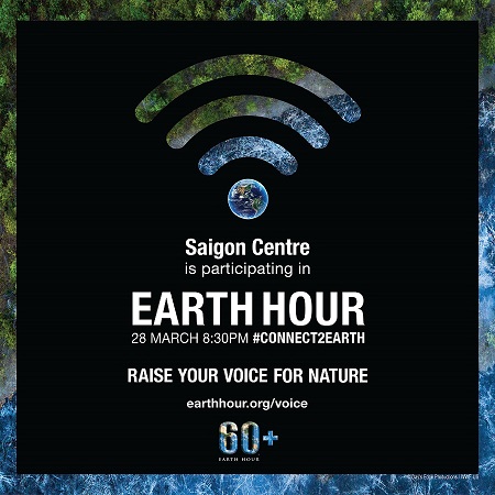 Earth Hour At Saigon Centre