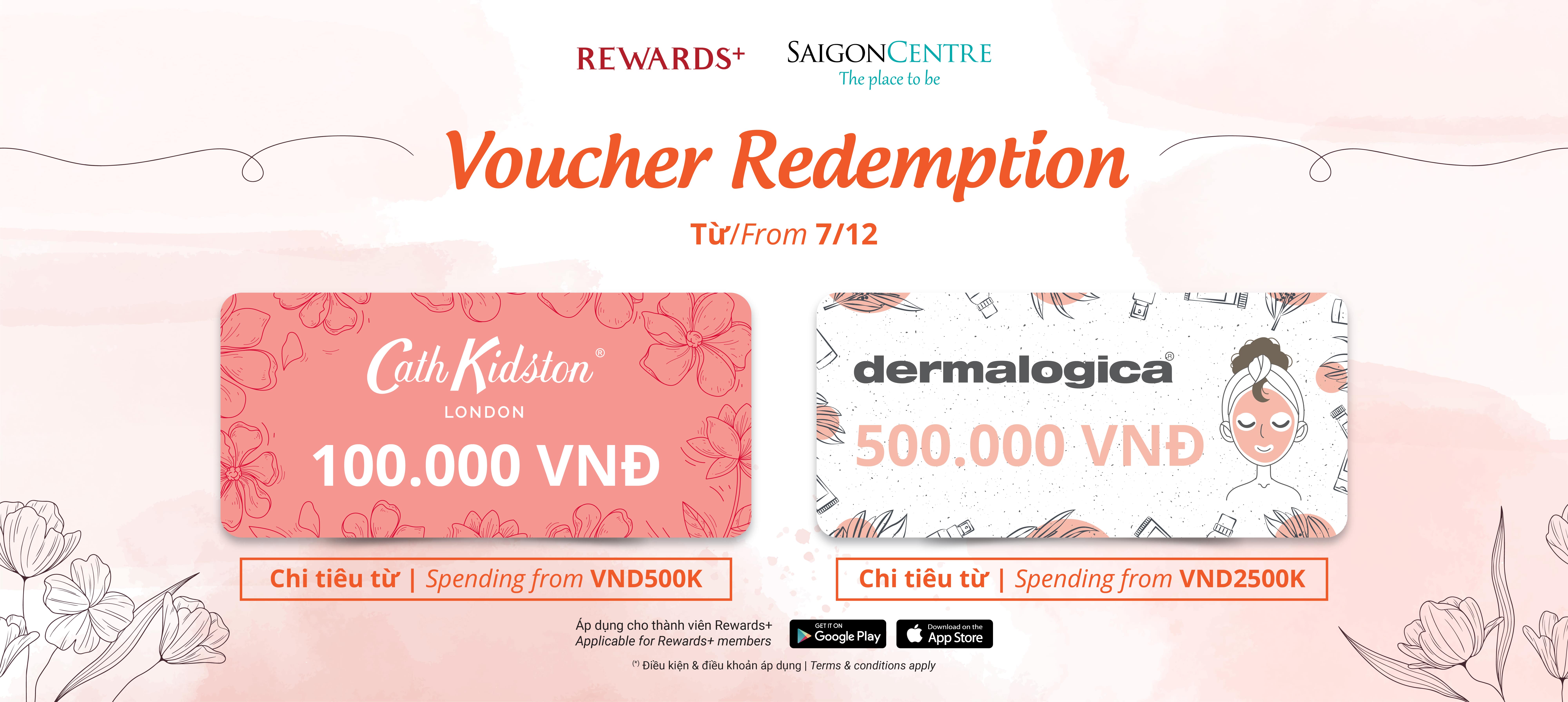 VOUCHER REDEMPTION WITH SPENDING FROM VND500K