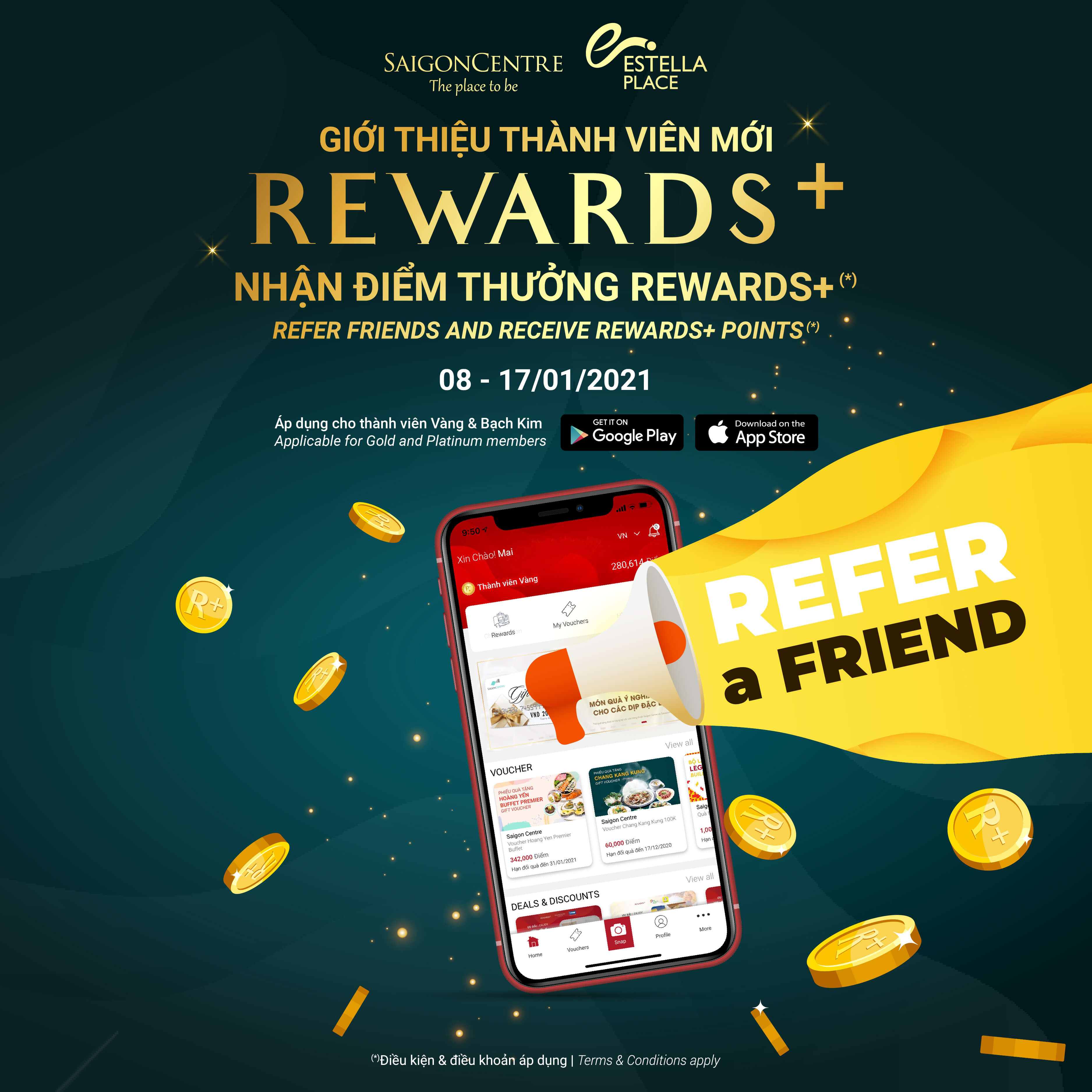 REFER FRIENDS - RECEIVE REWARDS+ POINTS