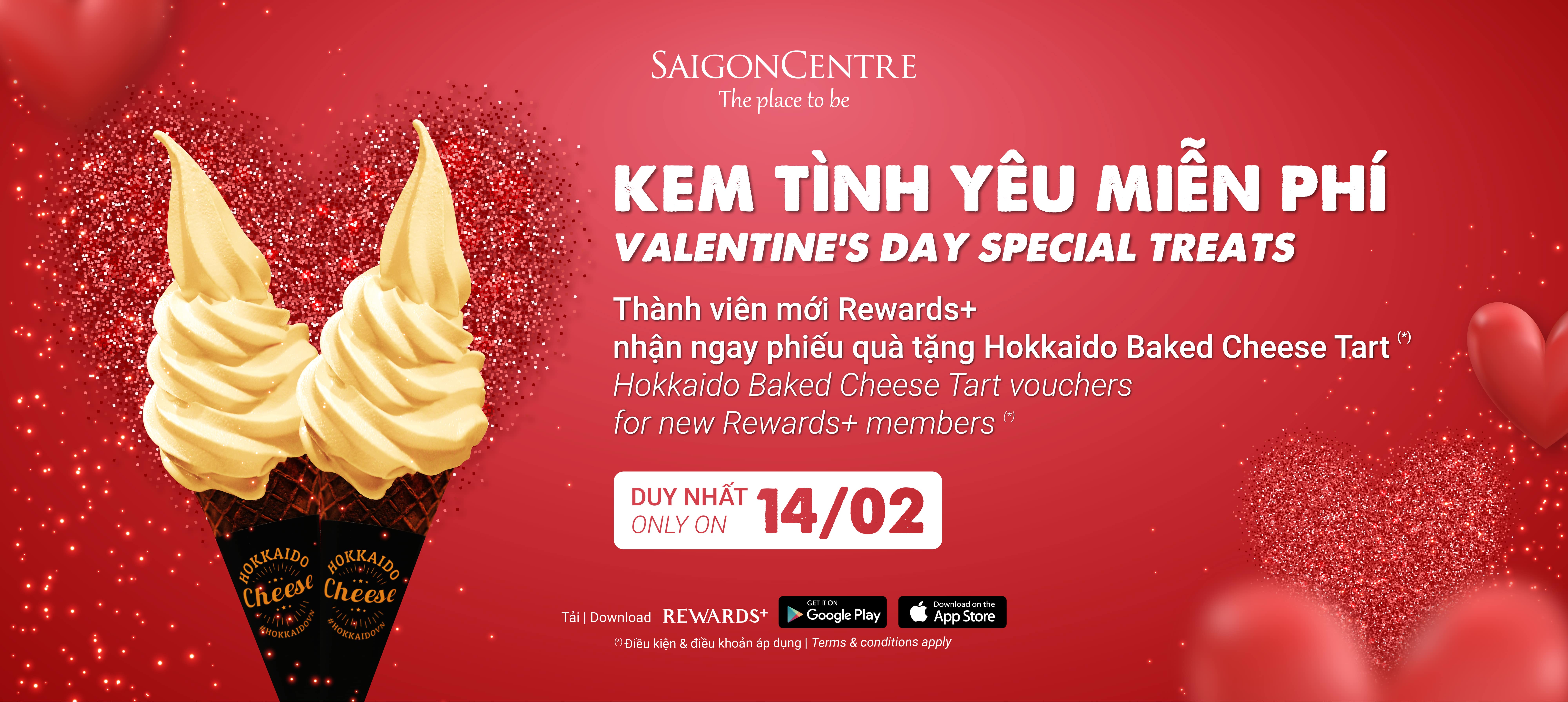 VALENTINE’S DAY SPECIAL TREATS FOR NEW REWARDS+ MEMBERS