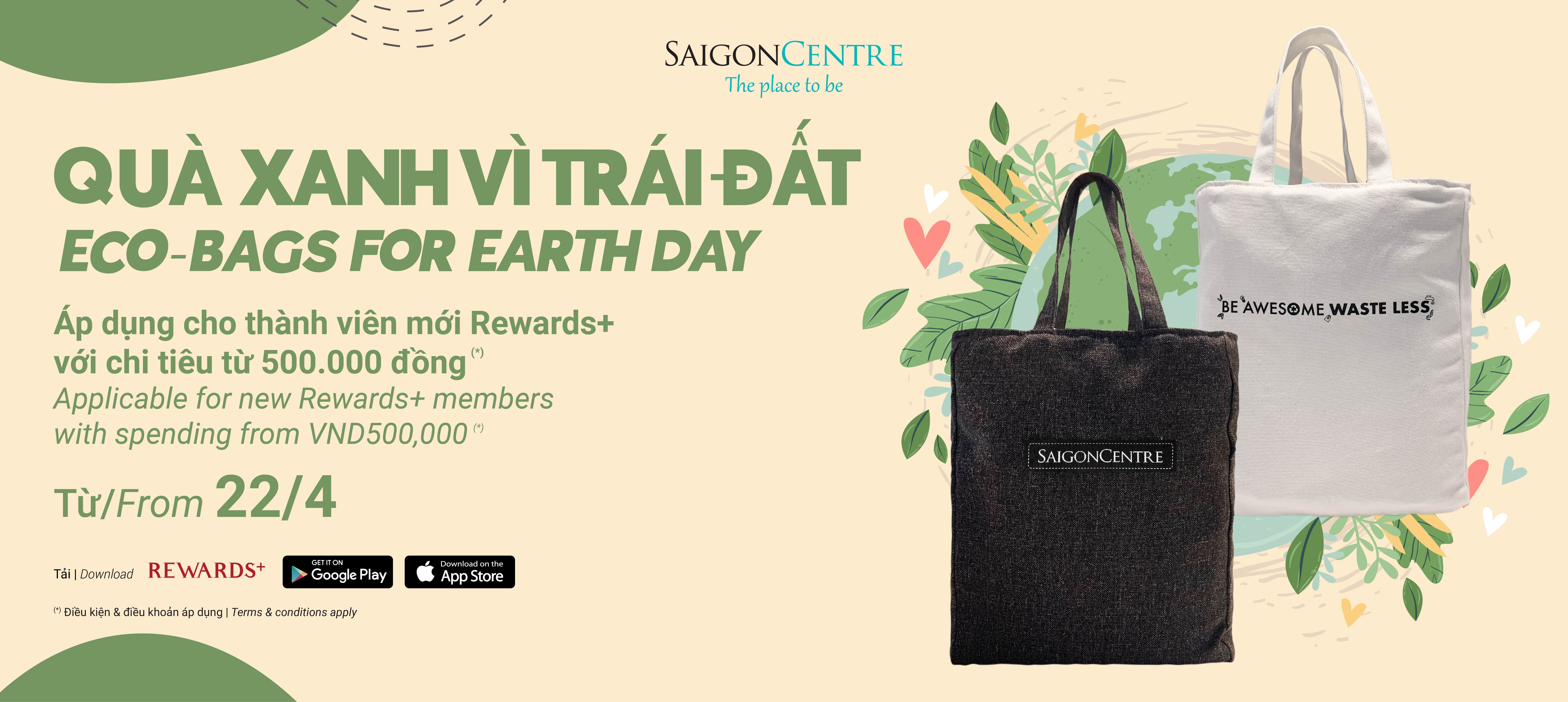 ECO-BAGS FOR EARTH DAY