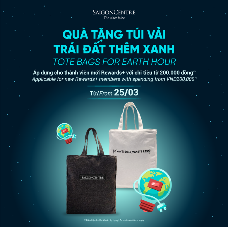 TOTE BAGS FOR EARTH HOUR
