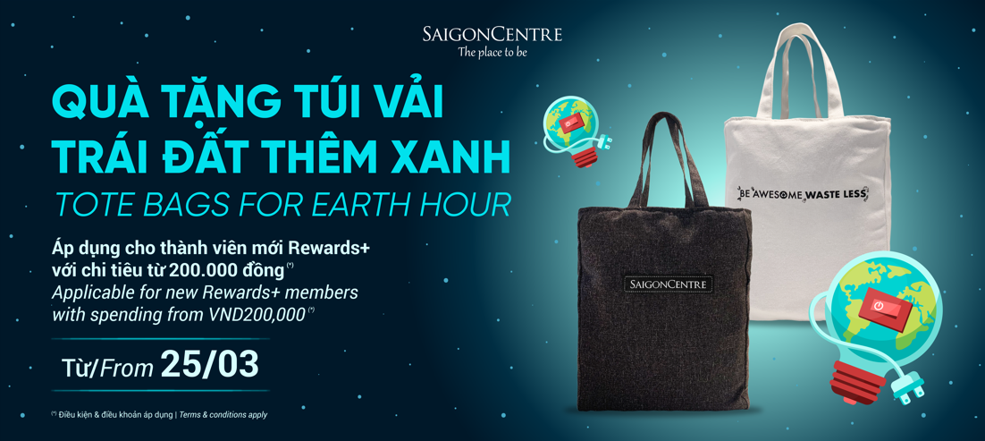 TOTE BAGS FOR EARTH HOUR