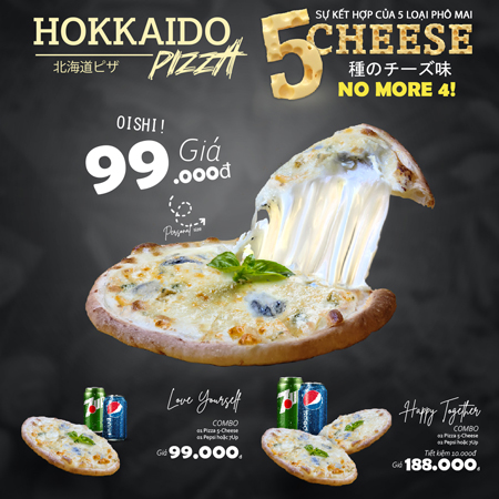 HOKKAIDO PIZZA 5 CHEESE
